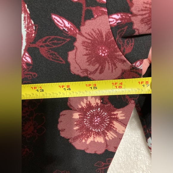 MUDD Medium Floral Dress Burgandy Multicolor Stretch EUC! E9163 - Picture 5 of 15